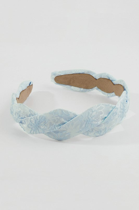 Embroidery Lace Cross Headband