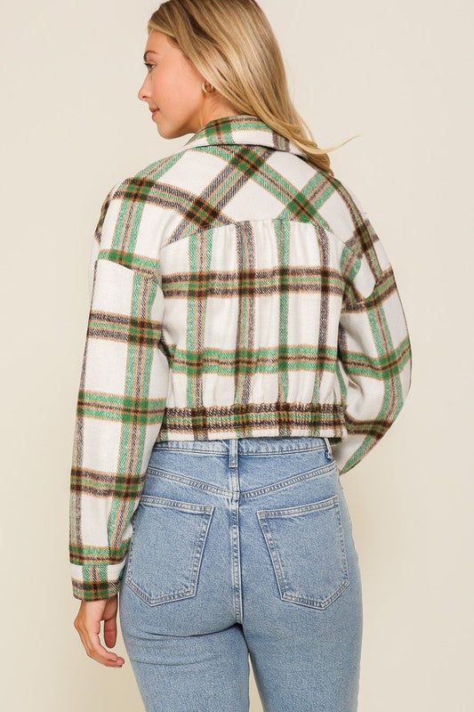 Fall Vibes Plaid Print Jacket