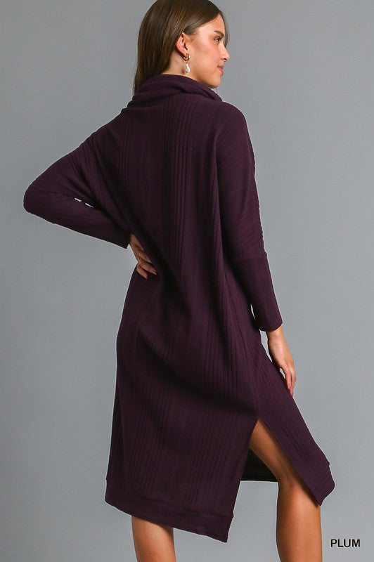 Cowl Neck Midi Dress