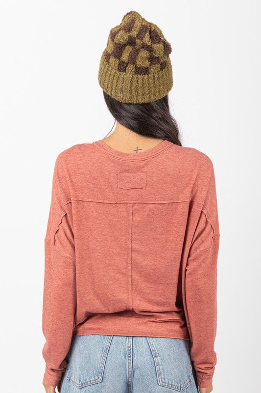 Washed Oversized Short Top