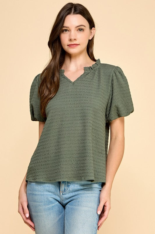 Solid Textured Top