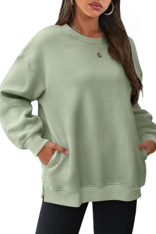 Y2k Crewneck Sweatshirt Cozy Fleece Pullover