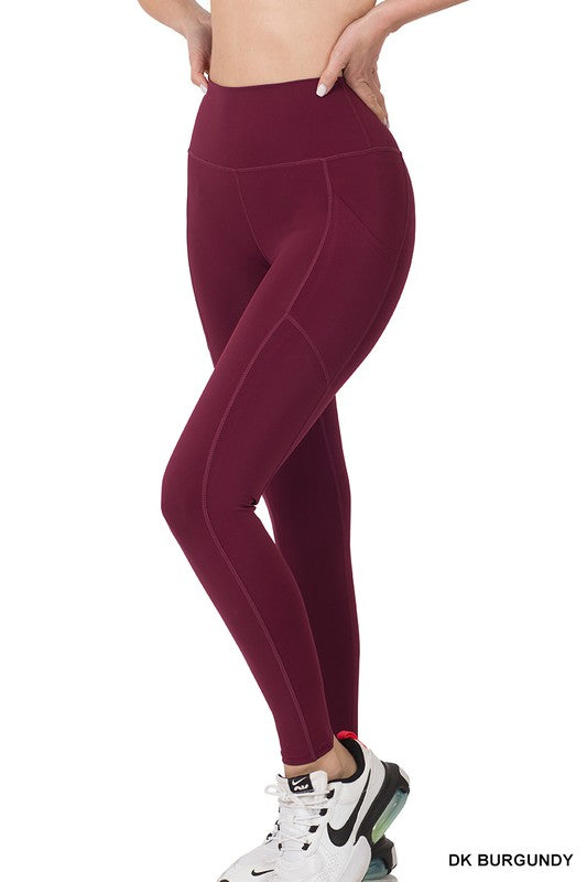 ATHLETIC WIDE WAISTBAND FULL LENGTH LEGGINGS
