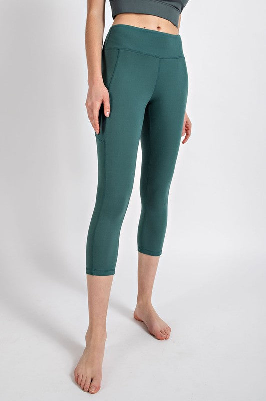 High Waist Butter Soft Pocket Capri