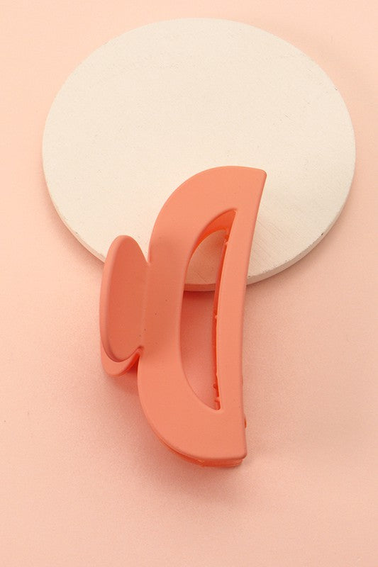 Matte Large Half Moon Hair Claw Clip
