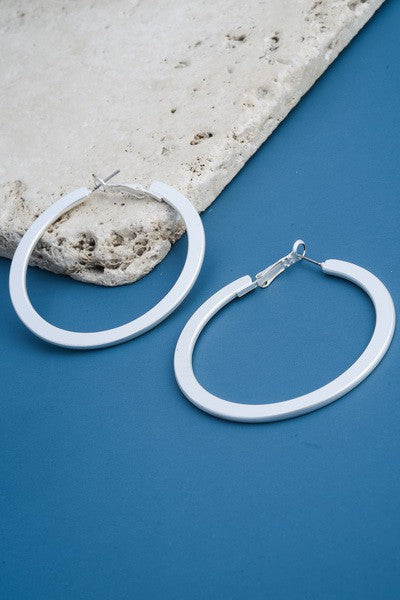 Matte Hoop Earrings
