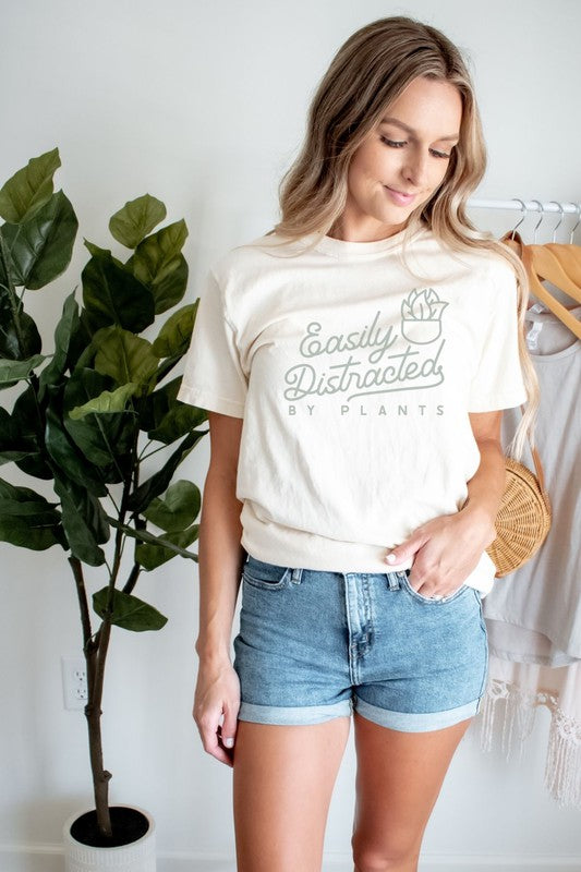 Easily Distracted by Plants Graphic Tee