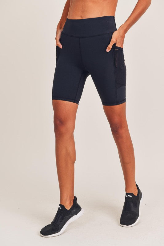 Sweetheart Zippered Biker Shorts