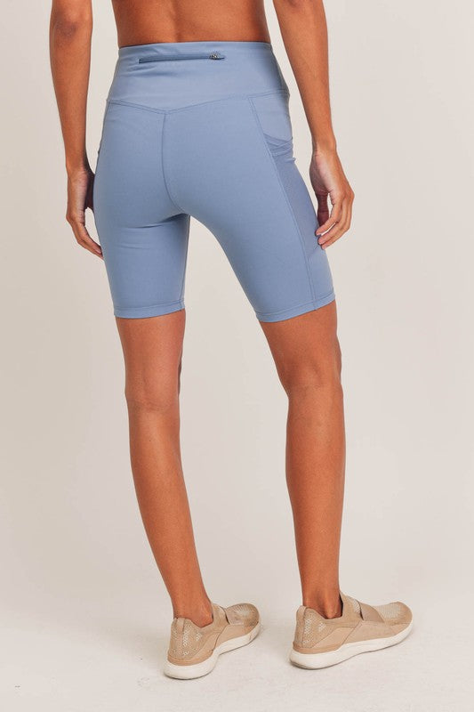 Sweetheart Zippered Biker Shorts