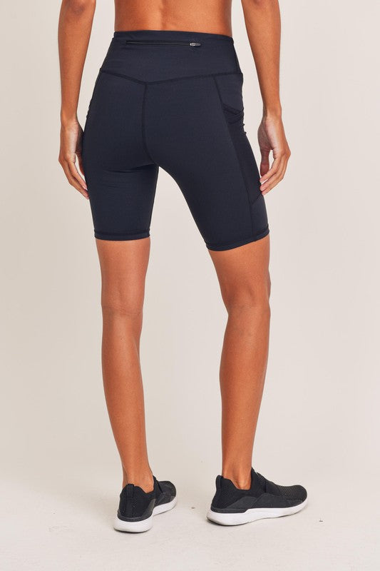 Sweetheart Zippered Biker Shorts