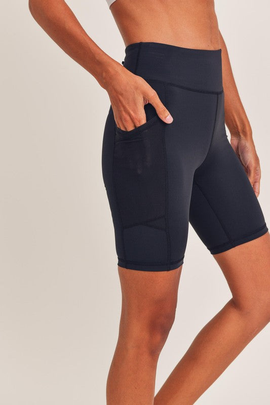Sweetheart Zippered Biker Shorts