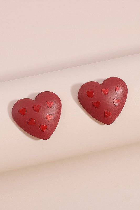 Romantic Heart Shaped Earrings