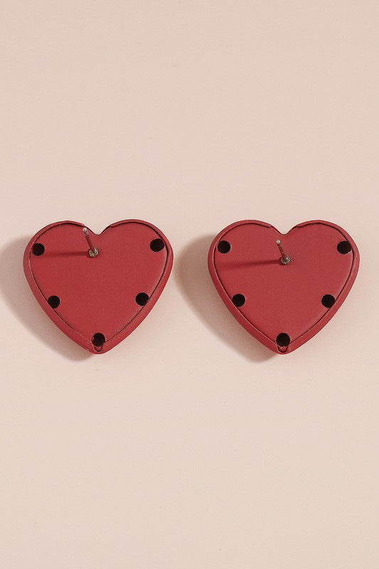 Romantic Heart Shaped Earrings