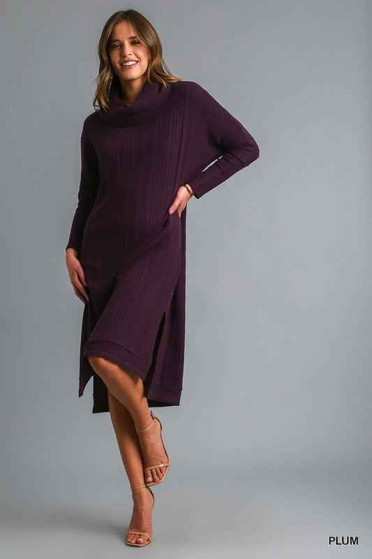 Cowl Neck Midi Dress