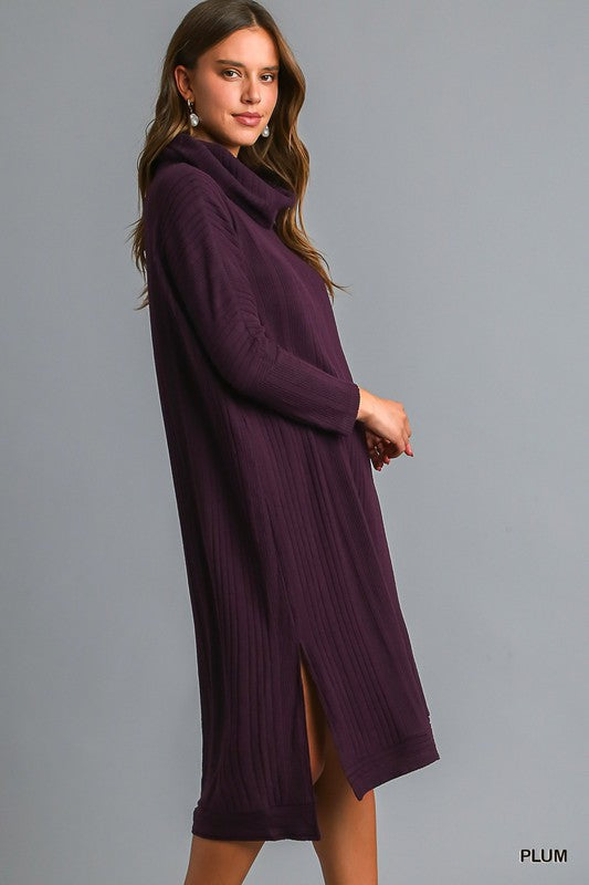Cowl Neck Midi Dress