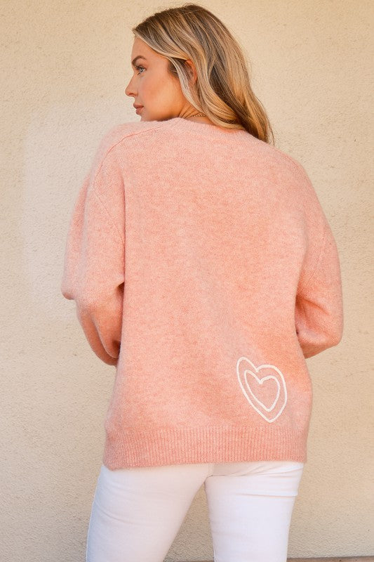 Wifey and Heart Embroidered Sweater