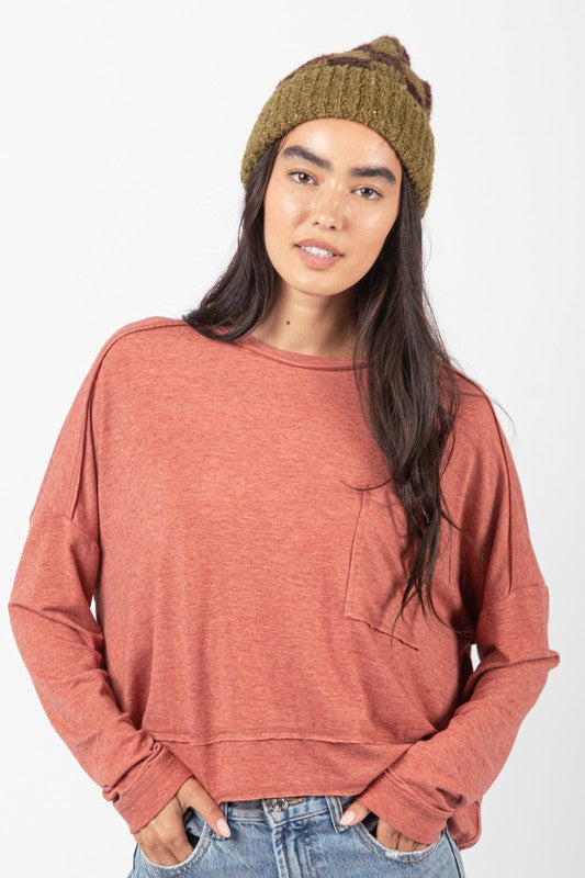 Washed Oversized Short Top