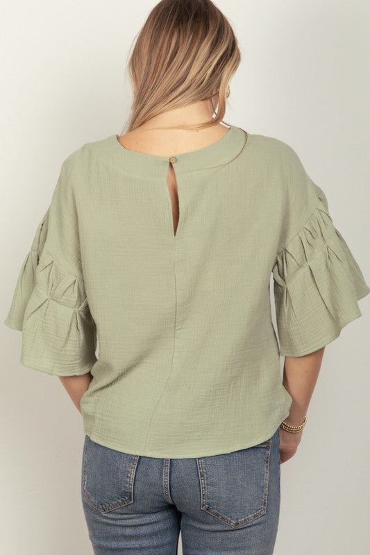 Cotton Gauze Casual Oversized Top