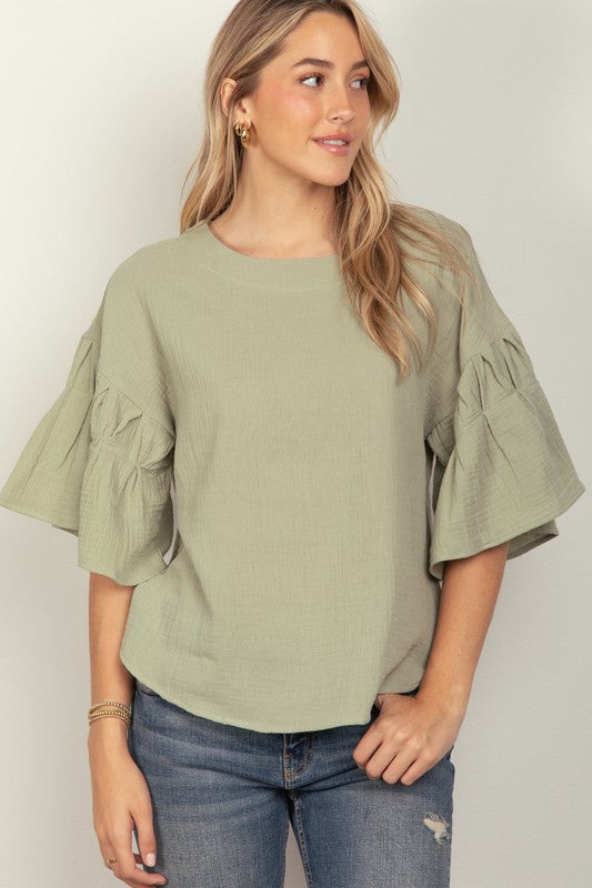 Cotton Gauze Casual Oversized Top