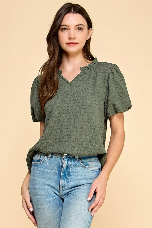 Solid Textured Top
