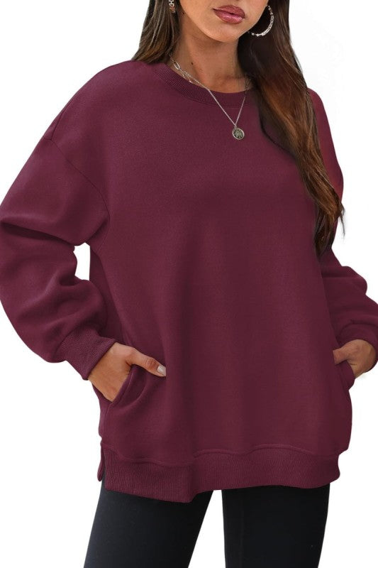 Y2k Crewneck Sweatshirt Cozy Fleece Pullover