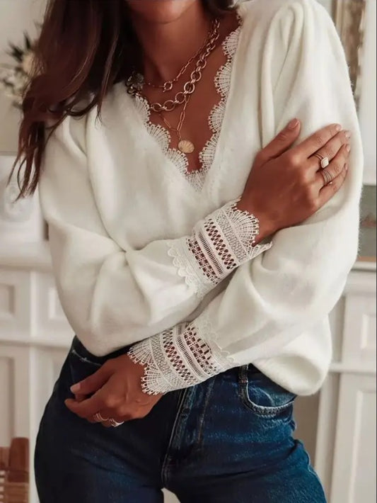 Women's V- Neck Sweater