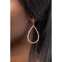 Pearlized Teardrop Earrings