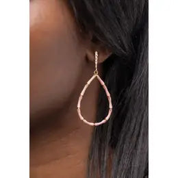 Pearlized Teardrop Earrings