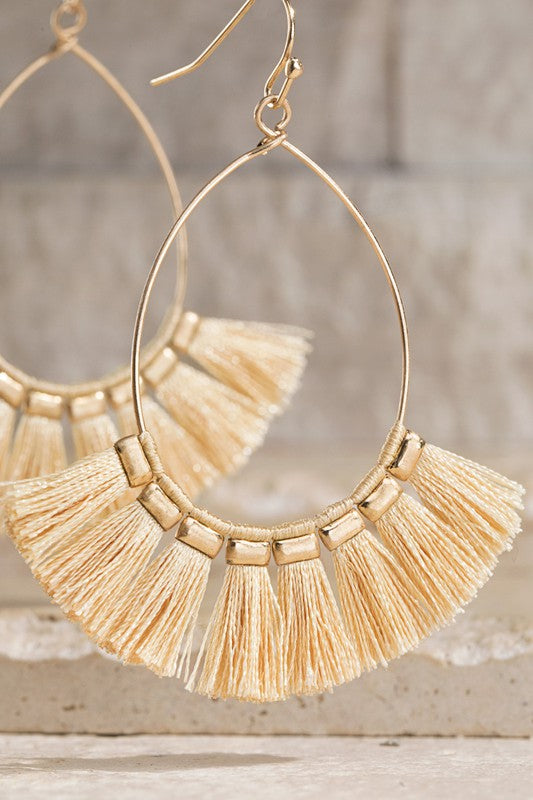 Fine Thread Fish Hook Earrings