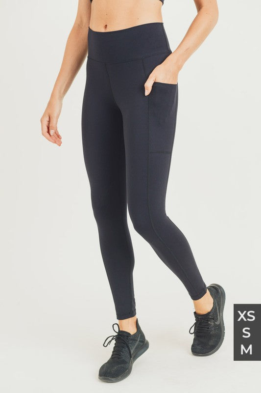 Black Highwaist Pocket Leggings