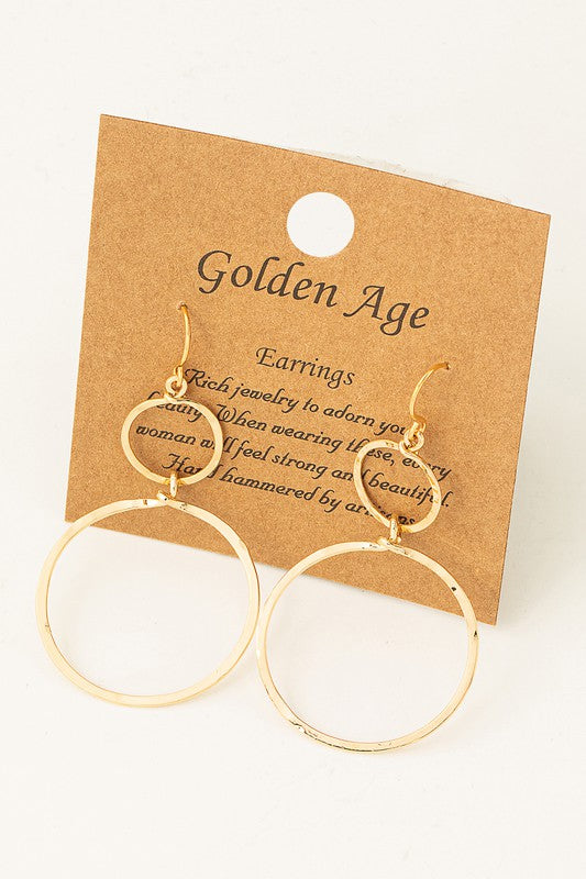 Circle Layered Cutout Earrings