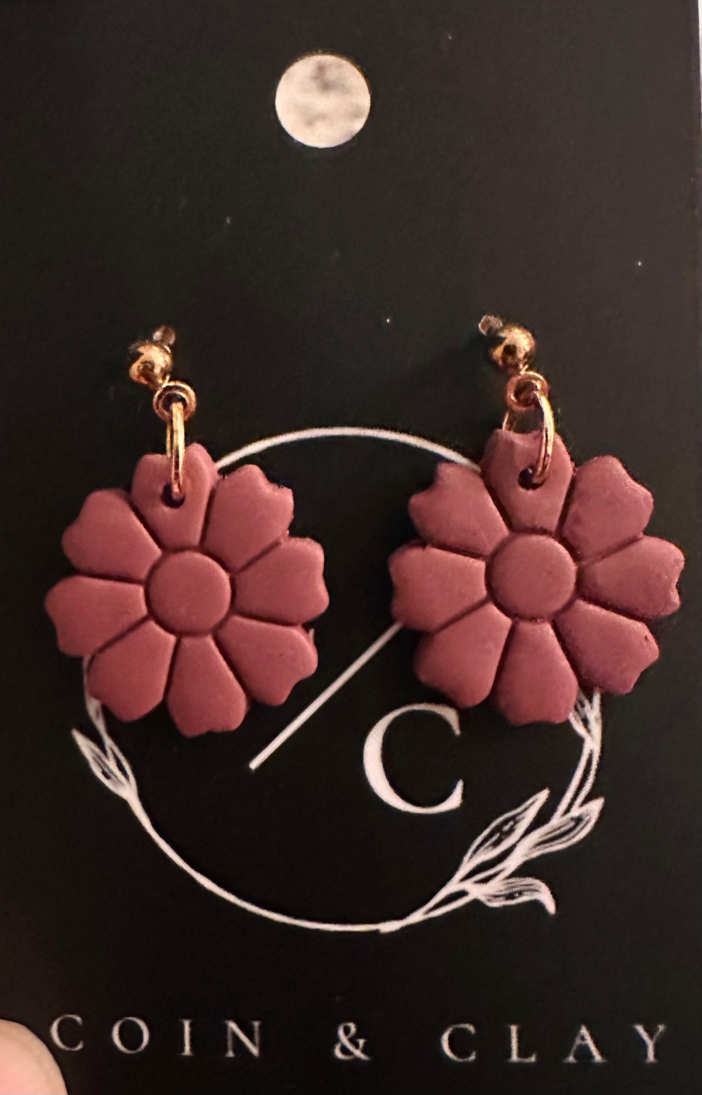 Clay Flower Earrings