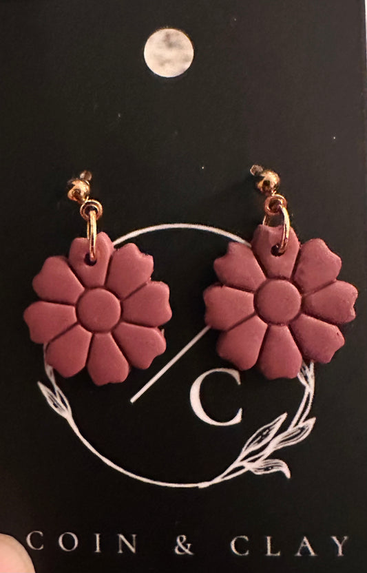 Clay Flower Earrings