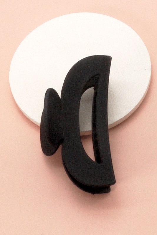 Matte Large Half Moon Hair Claw Clip