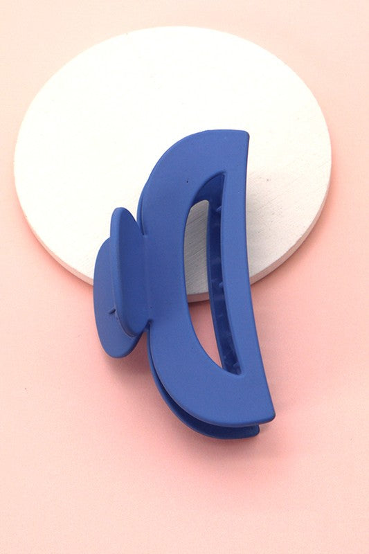 Matte Large Half Moon Hair Claw Clip