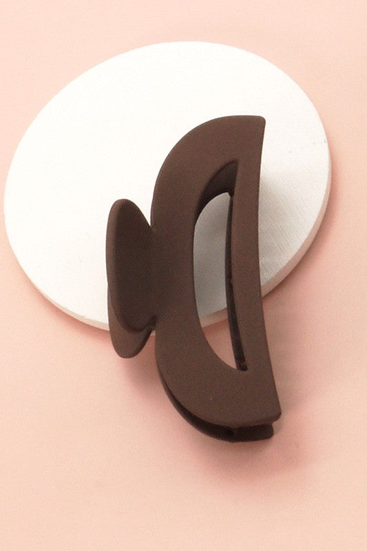 Matte Large Half Moon Hair Claw Clip