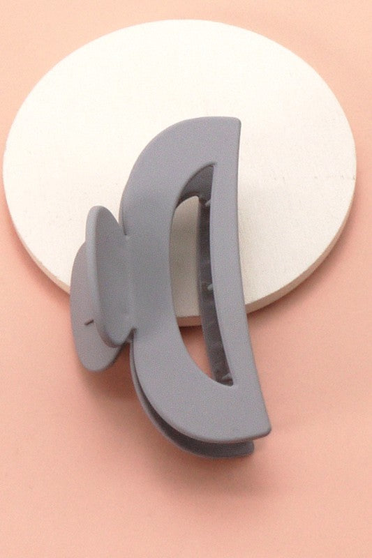 Matte Large Half Moon Hair Claw Clip
