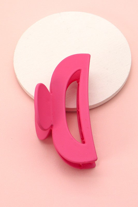 Matte Large Half Moon Hair Claw Clip
