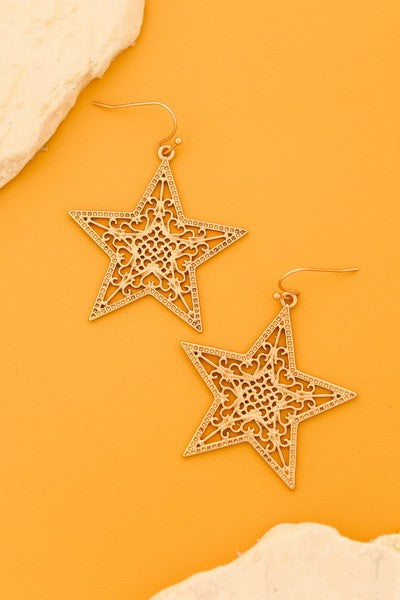 Matte Star Earrings