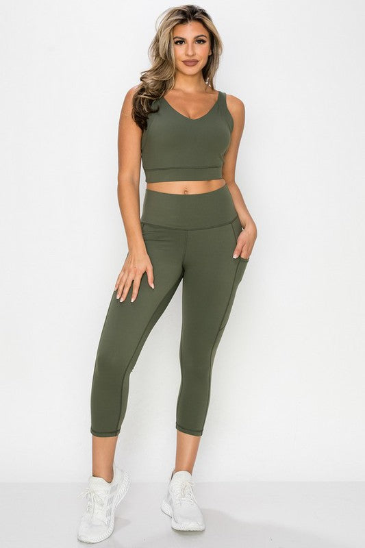 Soft Activewear Capri with Pockets