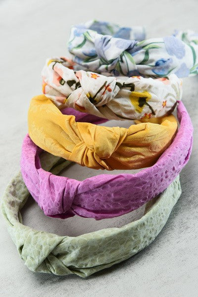 SIGNATURE KNOTTED HEADBAND HAIR BAND