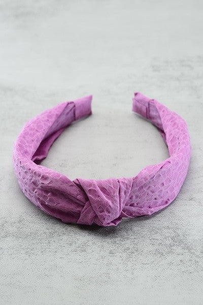 SIGNATURE KNOTTED HEADBAND HAIR BAND