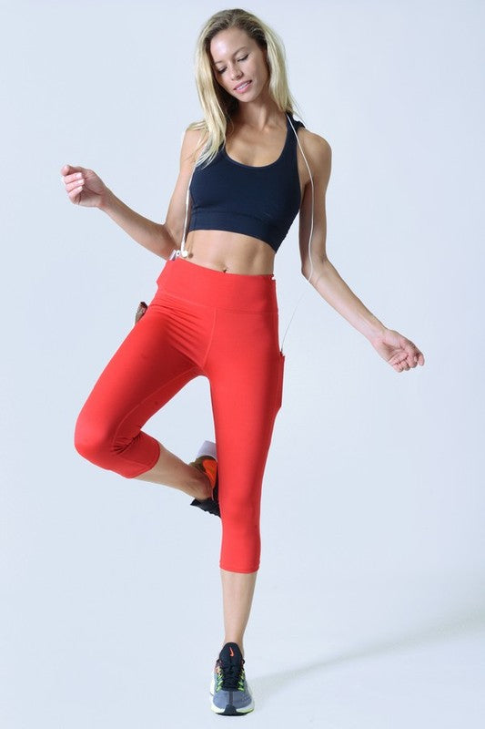 Side Pocket Capri Leggings