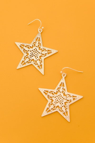 Matte Star Earrings