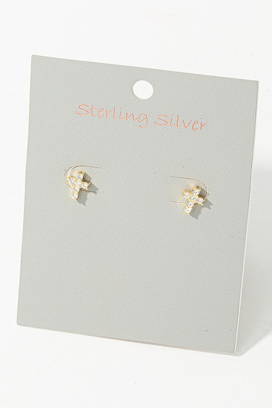 Cross Stud Earring
