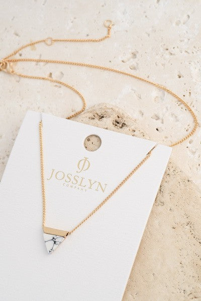 Mini Triangle Stone Necklace