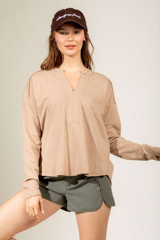 Long sleeve light sweater